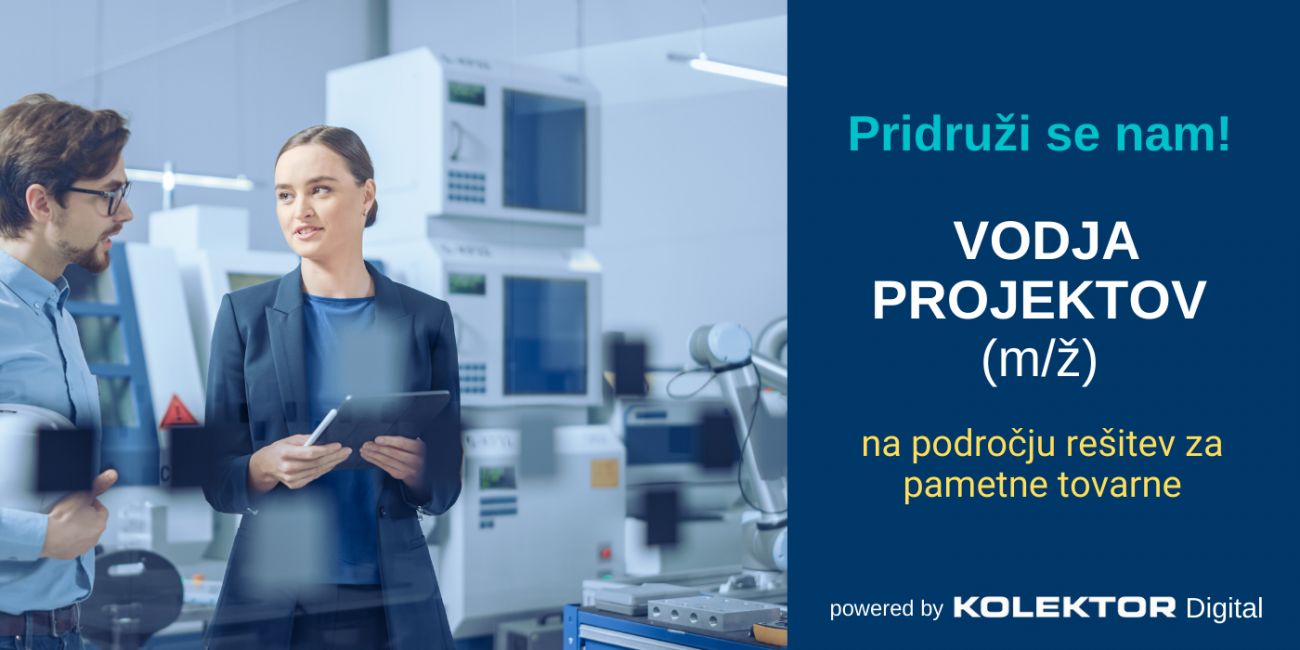 Projektni vodja rešitev za pametne tovarne (m/ž)