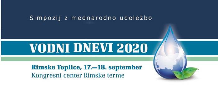 Simpozij Vodni dnevi 2020 na daljavo prek spleta ali osebno v Rimskih Toplicah