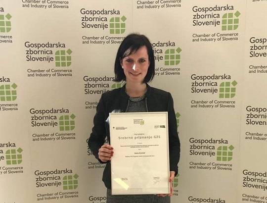 Karla Kosmač received the silver innovation award