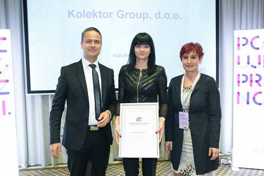 Kolektor Group prejemnik priznanja TOP 10 Izobraževalni management