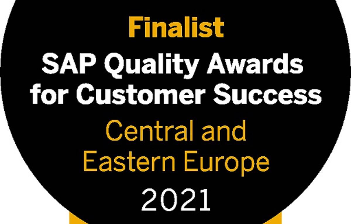 Smo prejemniki nagrade SAP Quality Awards 2021 za Srednjo in Vzhodno Evropo
