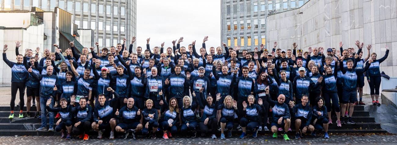 Več kot 240-članska Kolektorjeva ekipa na Ljubljanskem maratonu