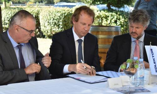 Signing of the contract for the construction of the Novi Vinodolski bypass, Croatia