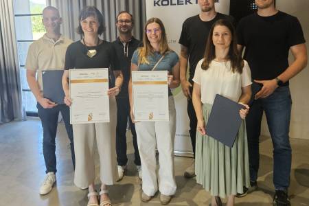 Kolektor Mobility received two gold awards: one for the innovation of a plastomagnet based on 100% recycled NdFeB powder, and another for the development of a dual e-pump for high-pressure and low-pressure operation.